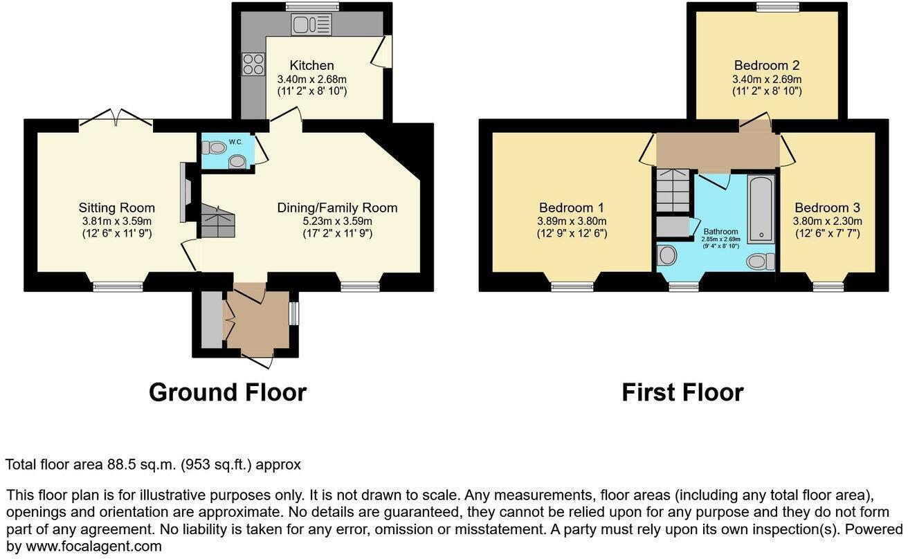 83, The Green, Chippenham floorplan