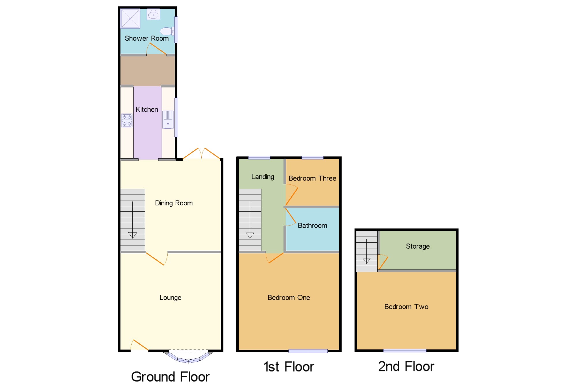 3 Bedrooms Terraced house for sale in St. Georges Road, St. Georges, Redditch, Worcestershire B98