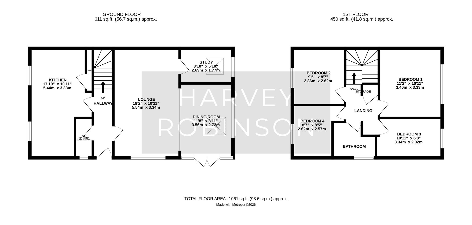8 Osier Holt, Huntingdon floorplan