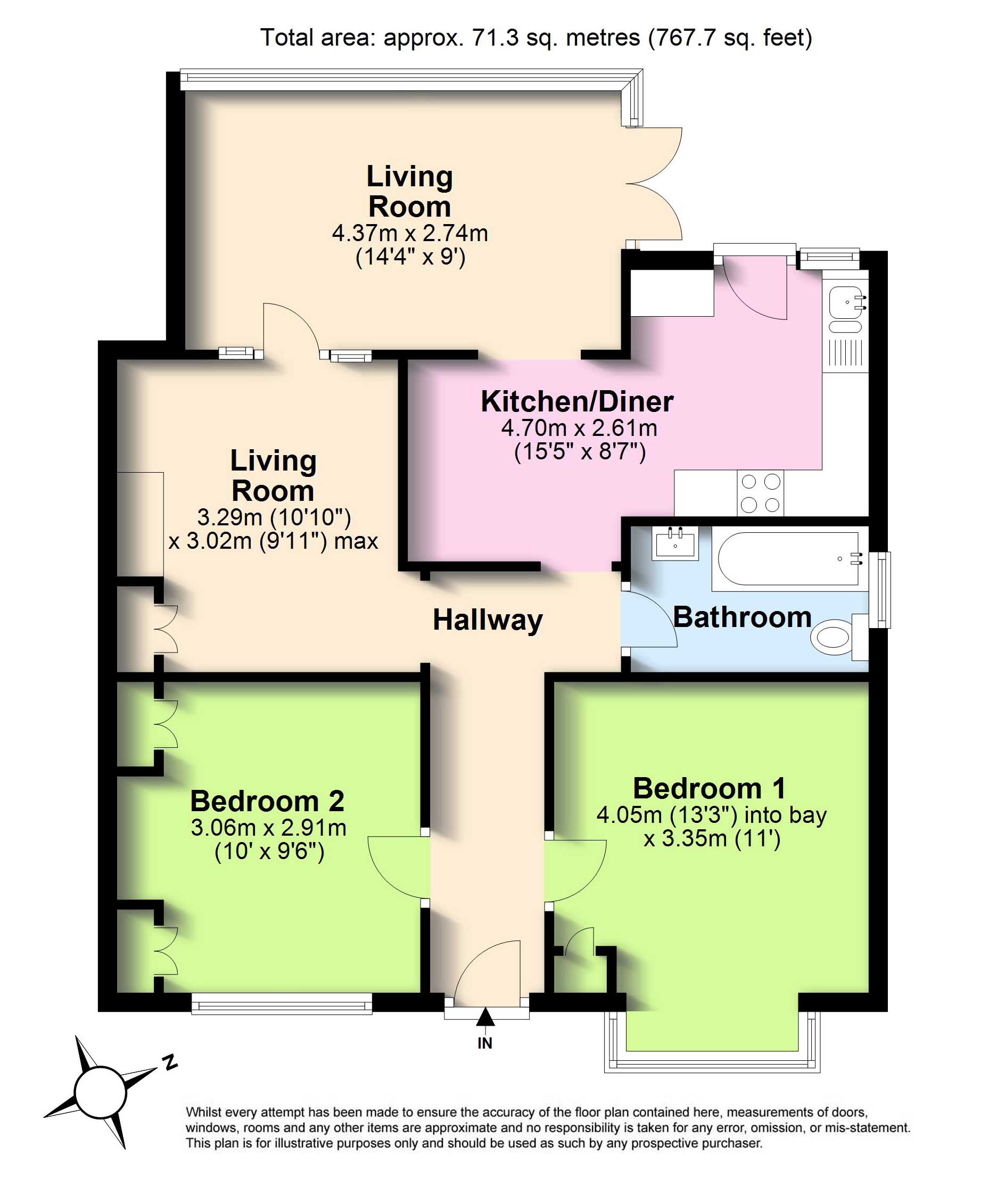 Leconfield Road, Lancing, West Sussex, BN15 floorplan