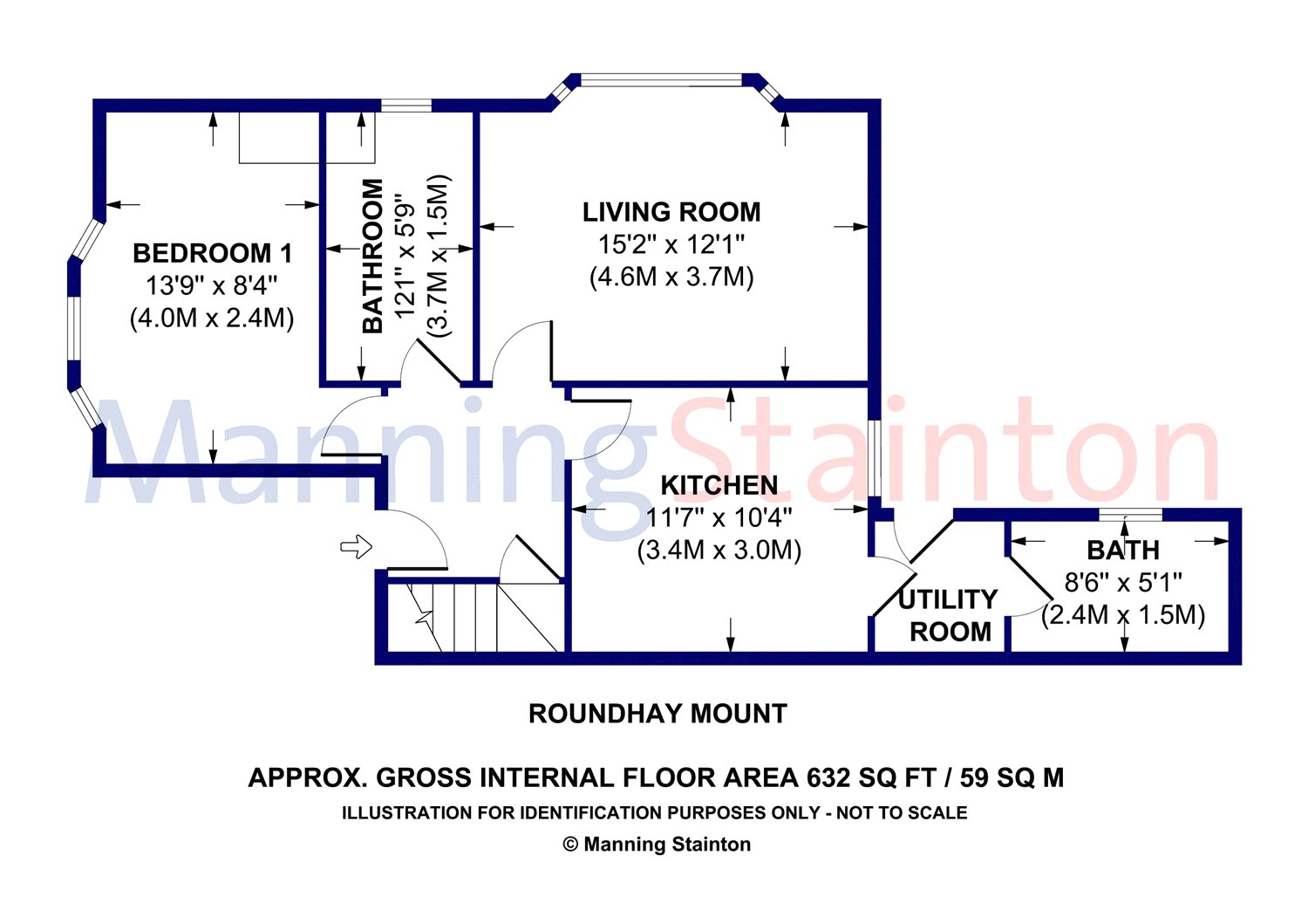 2 Bedrooms Flat to rent in Flat 1, Roundhay Mount, Leeds, West Yorkshire LS8