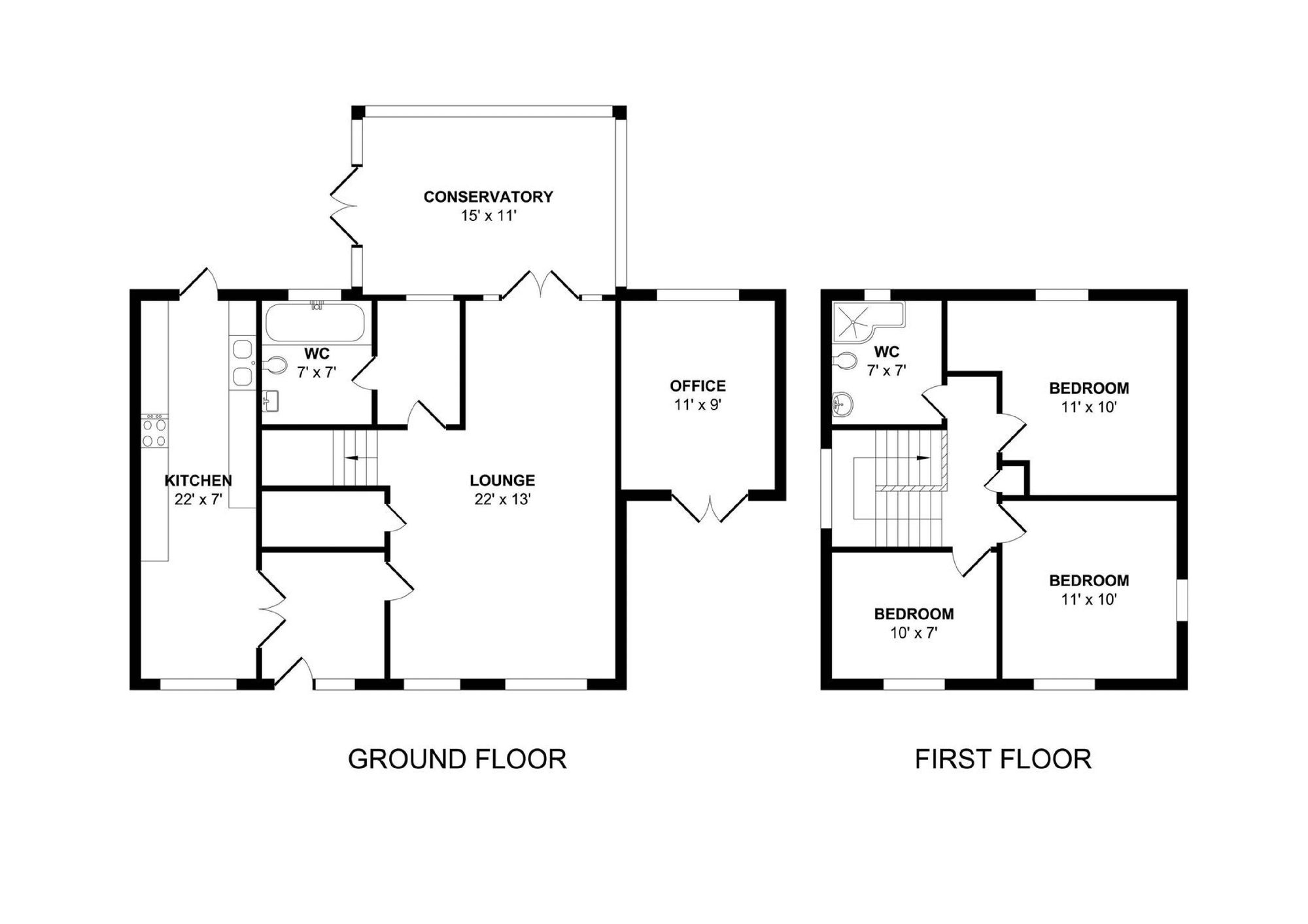 12 Fonmon Park Road, Barry floorplan