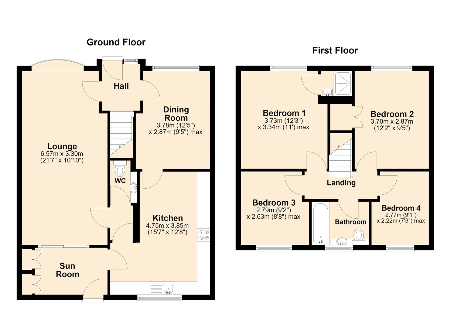 32, St. Julians Wells, Hull floorplan