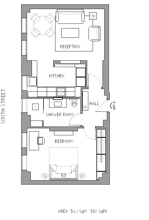 1 Bedrooms Flat to rent in Park Lane, Mayfair, London W1K