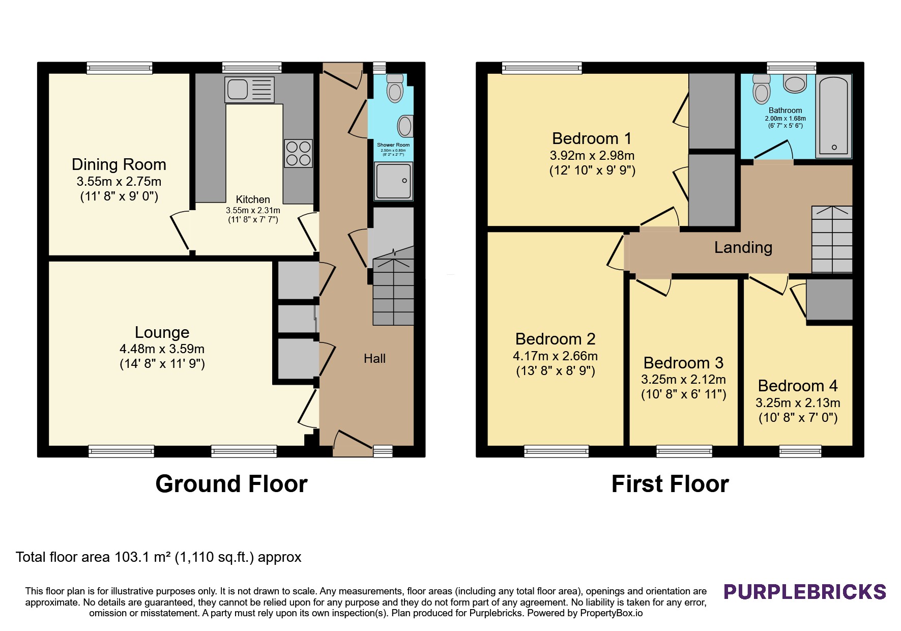128, Luddenham Close, Ashford floorplan