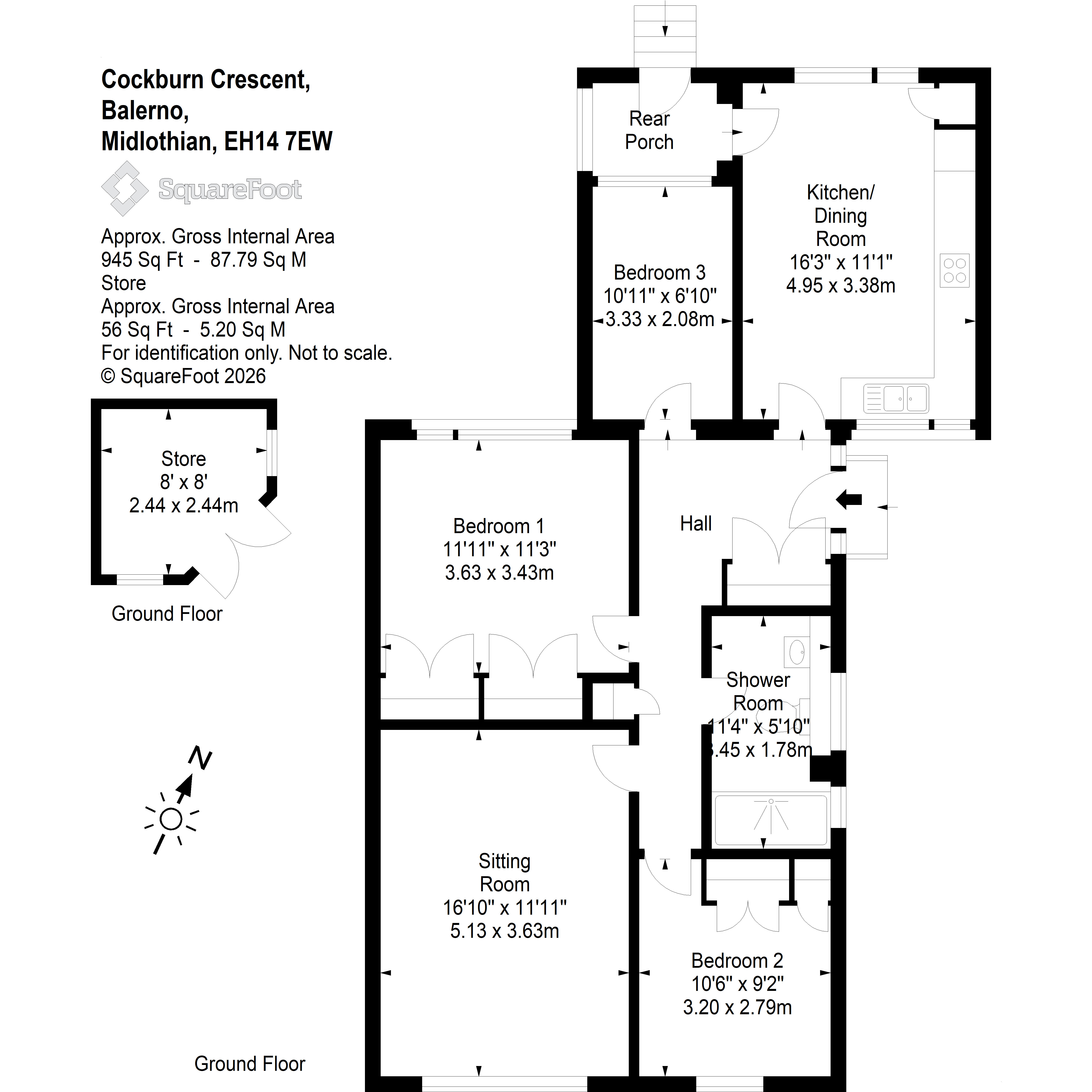 38, Cockburn Crescent, Balerno, Edinburgh, EH14 floorplan