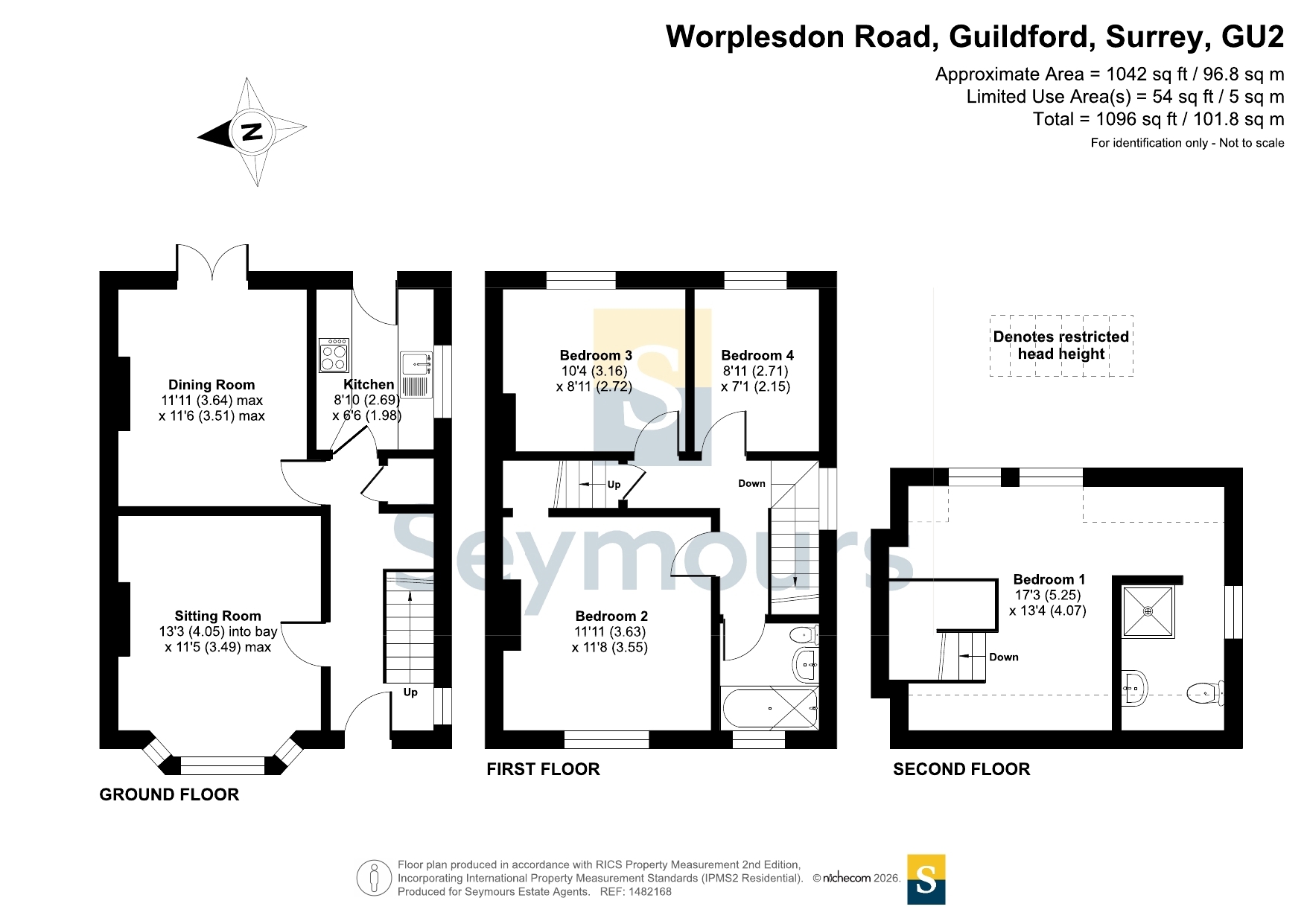 224, Worplesdon Road, Surrey floorplan