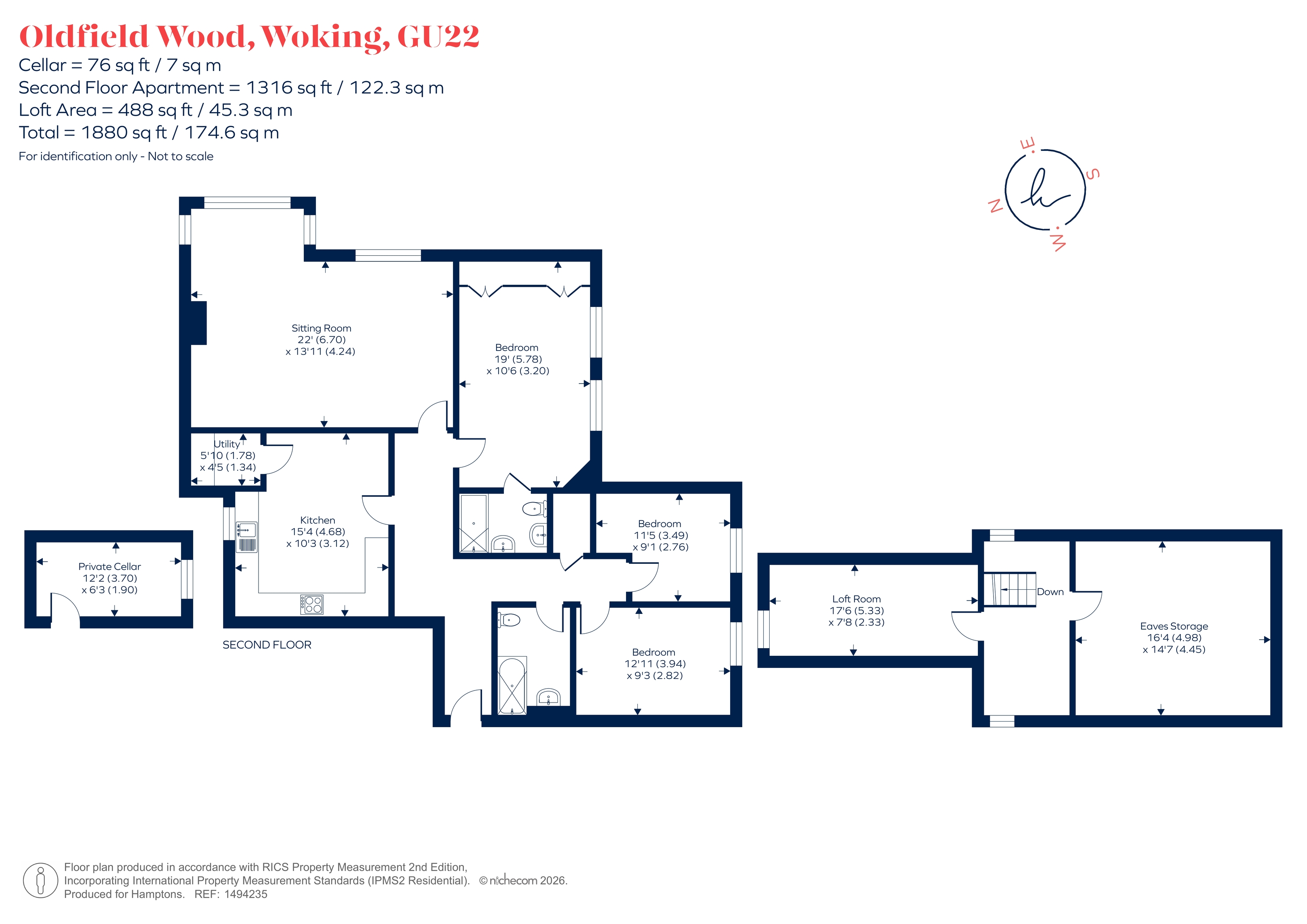 12, Oldfield Wood, Woking floorplan