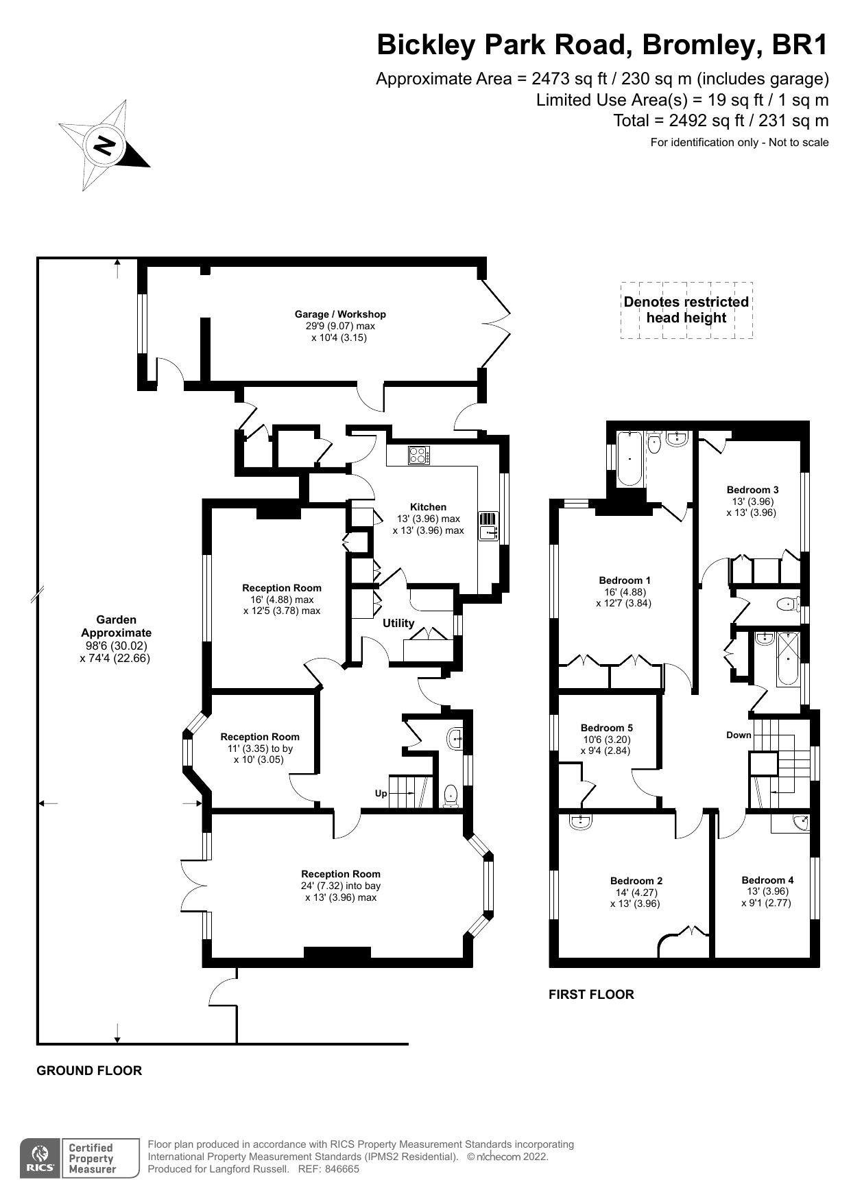 Bickley Park Road, Bickley, Bromley BR1, 5 bedroom detached house for