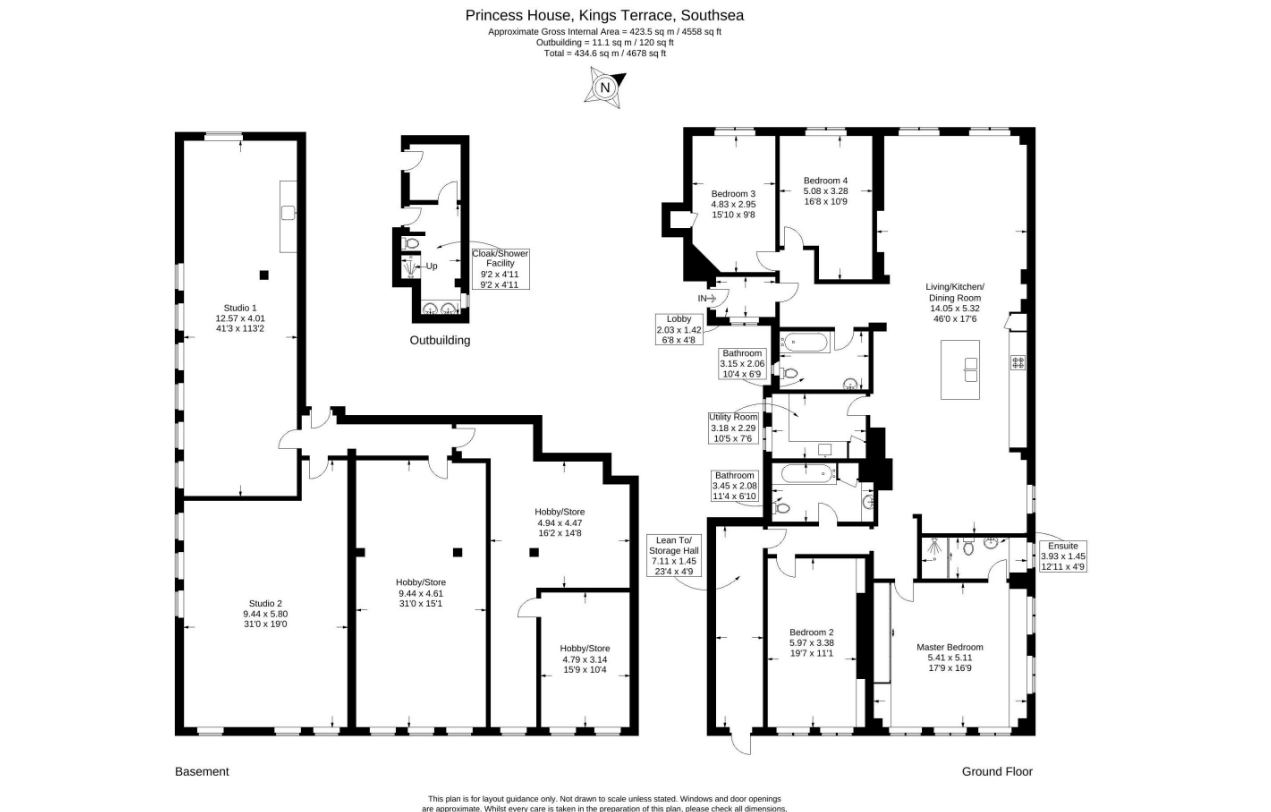 32 Princes House, Kings Terrace, Southsea floorplan