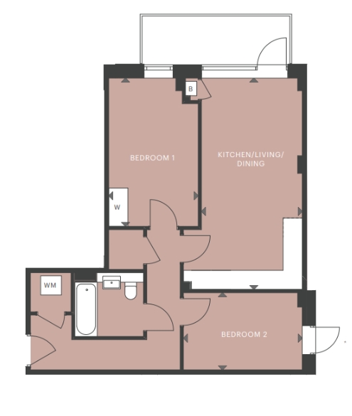 466 South Oxhey Central, Station Approach, Hertfordshire floorplan
