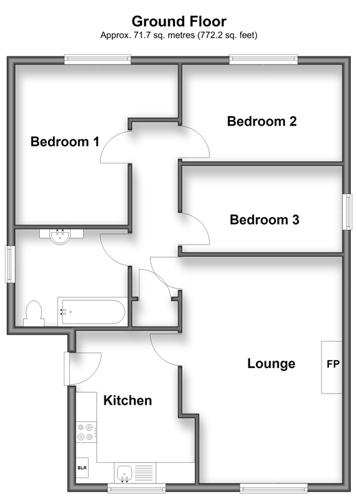 Dargets Road Walderslade, Chatham floorplan