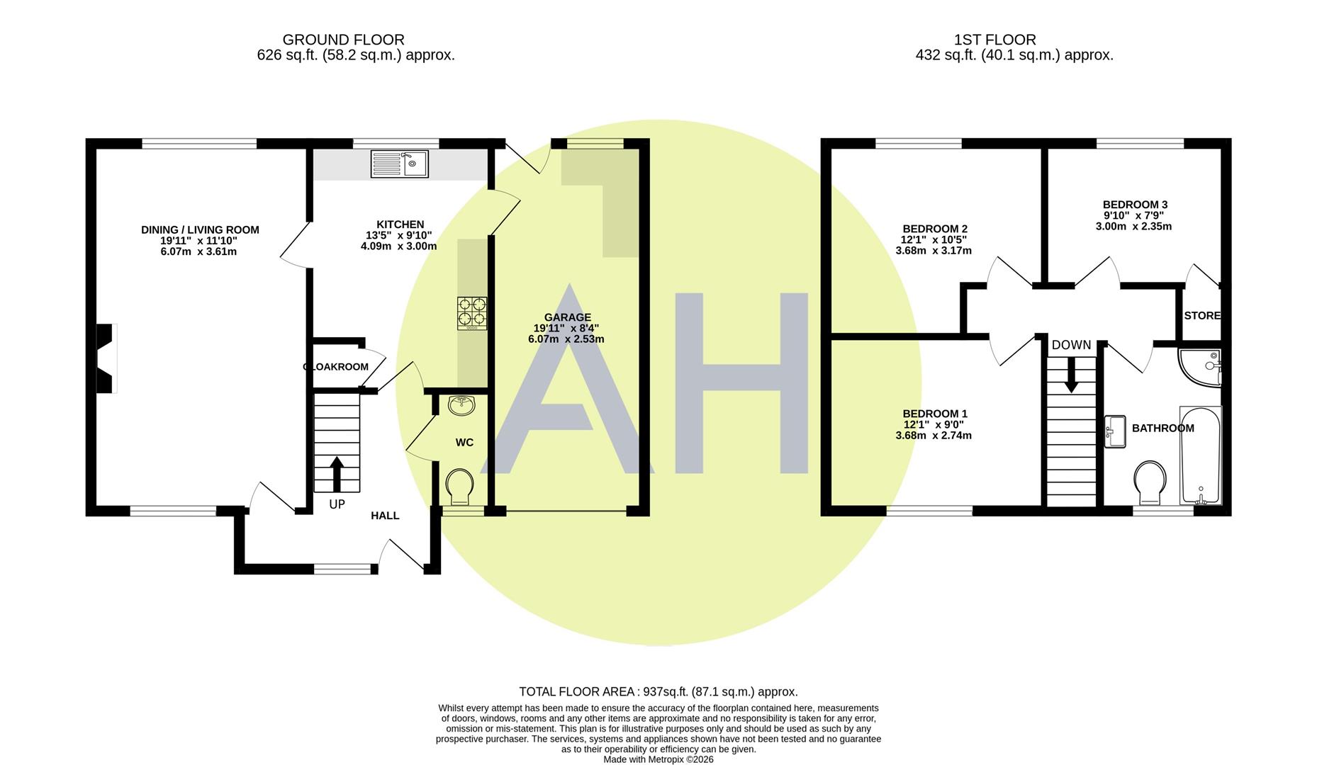 7, Arley Close, Altrincham floorplan