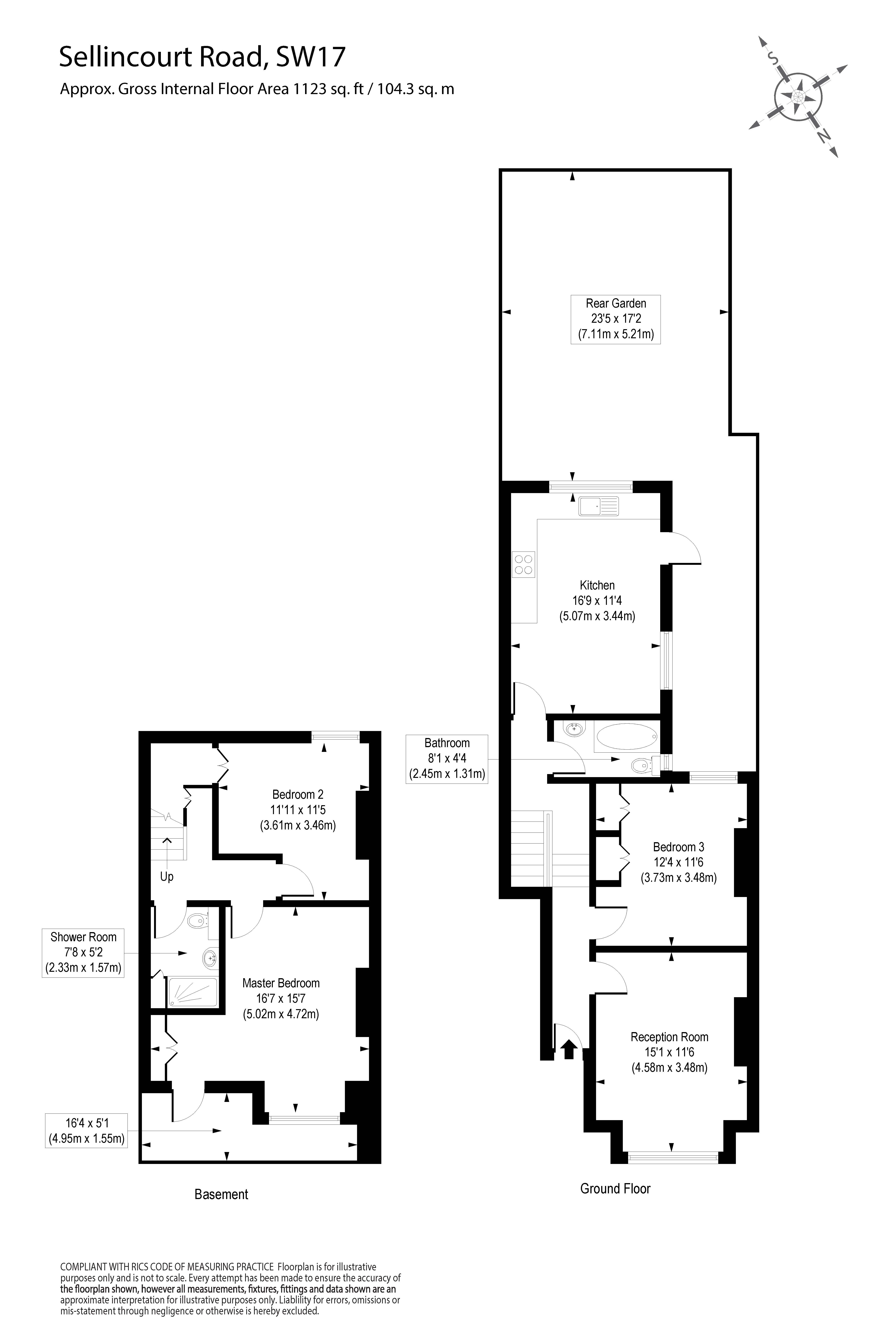 242, Sellincourt Road, London floorplan