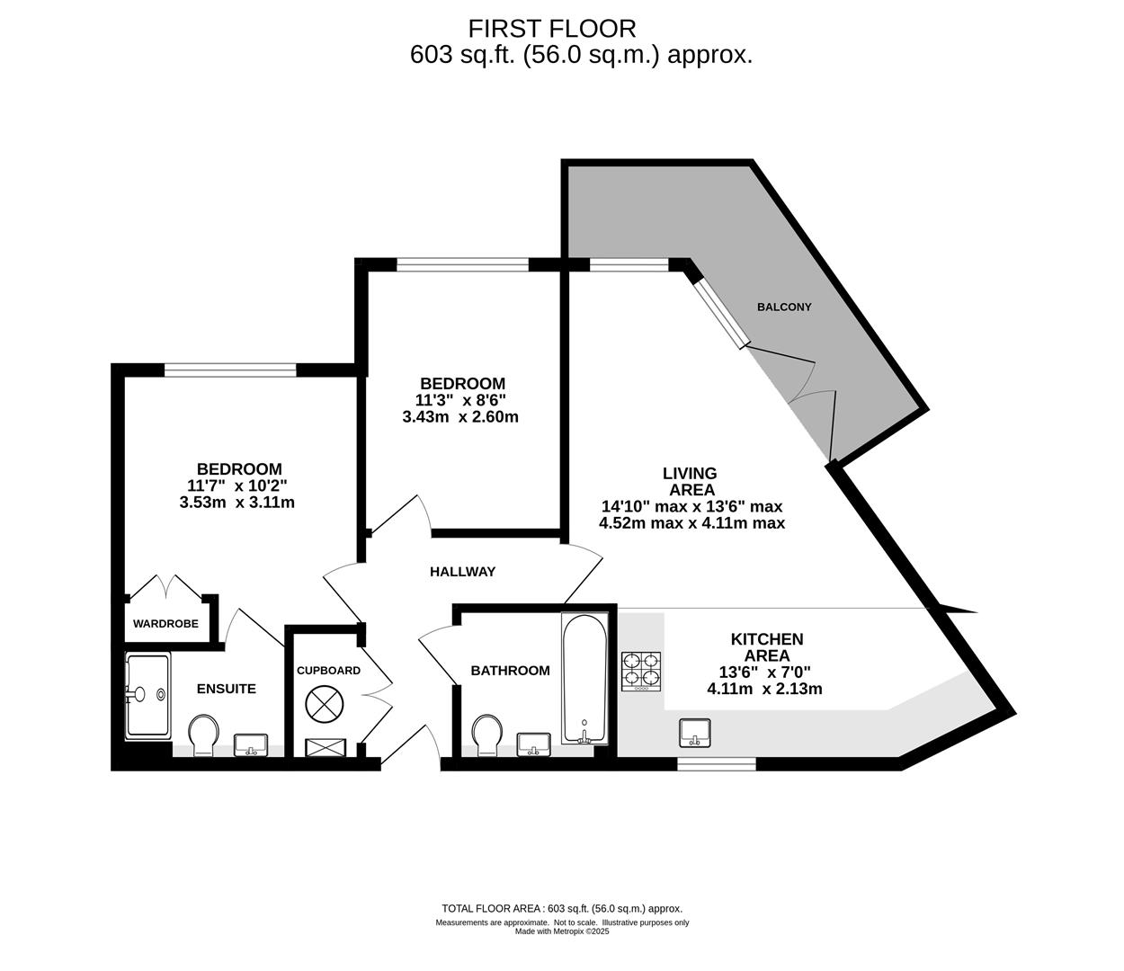 8 Brooking House, Rollason Way, Brentwood floorplan