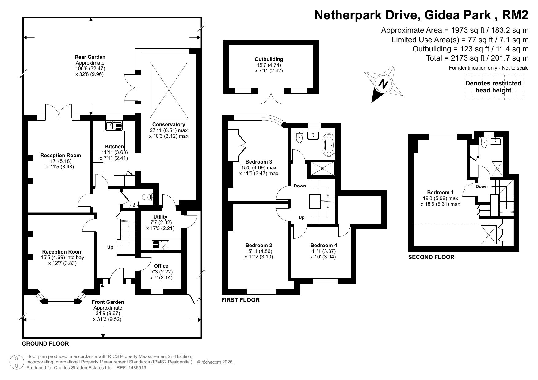 55 Netherpark Drive, Romford floorplan
