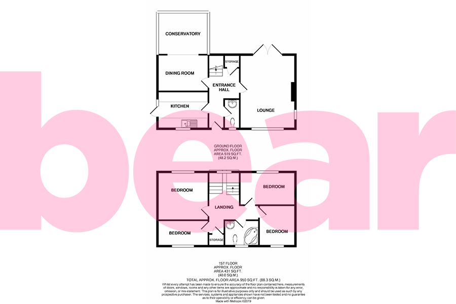 4 Bedrooms Detached house for sale in Roding Way, Wickford SS12