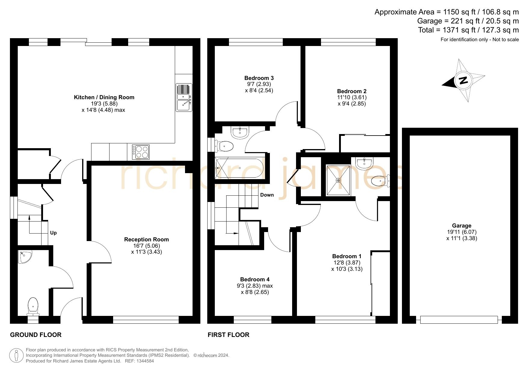 3, Ashcombe Close, Swindon floorplan