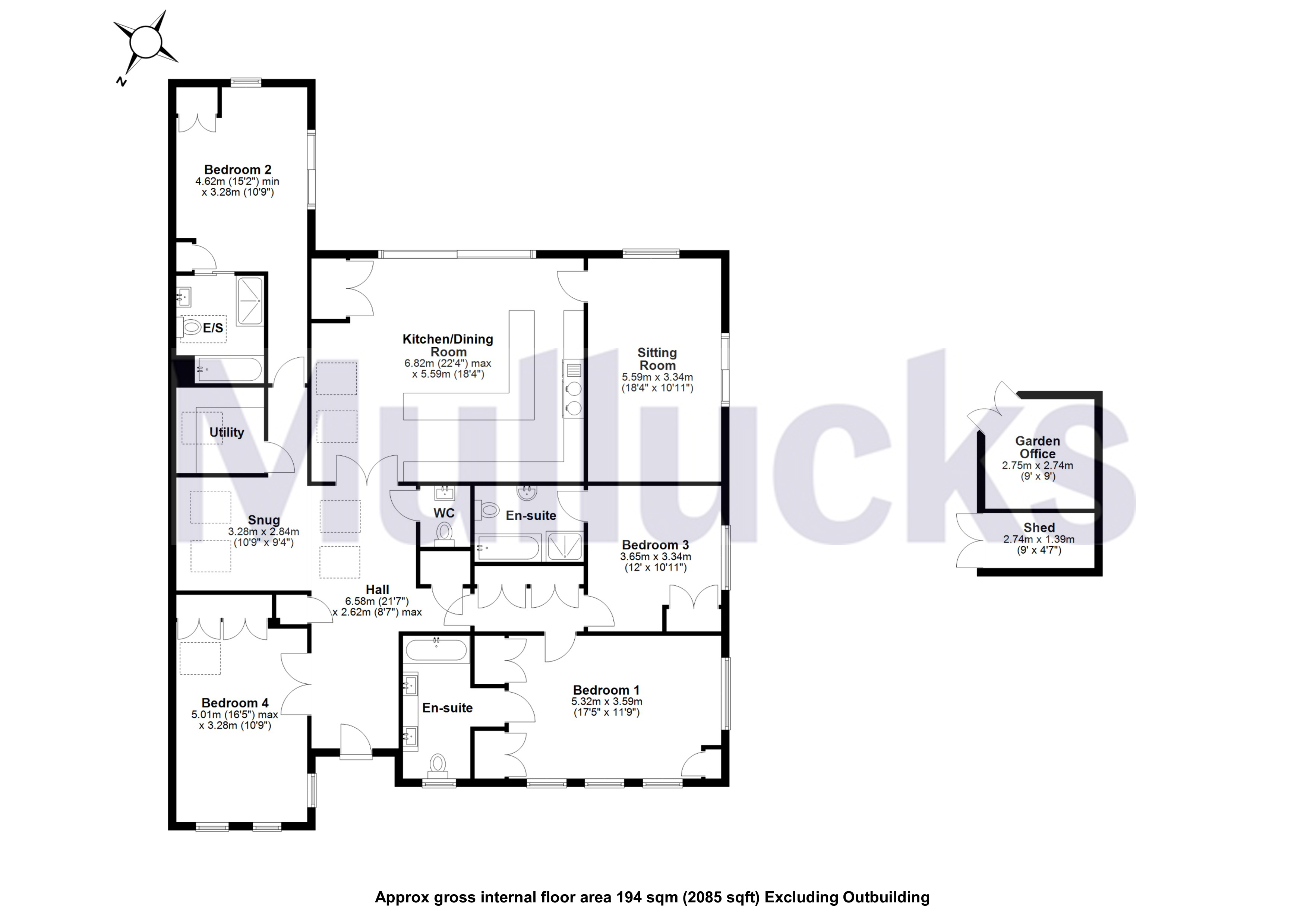 11, The Elms, Nr Saffron Walden floorplan