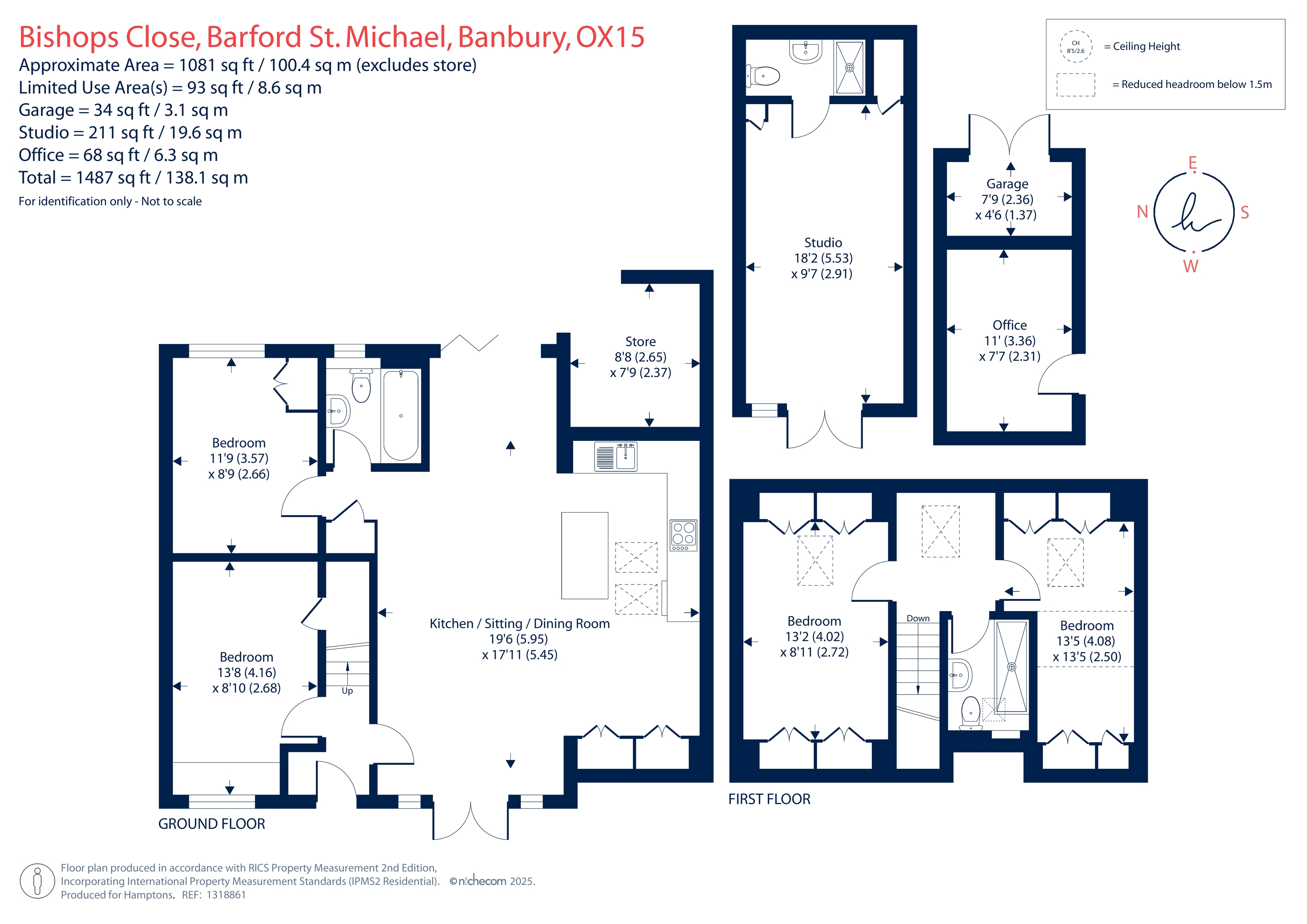 1, Bishops Close, Barford St. Michael floorplan