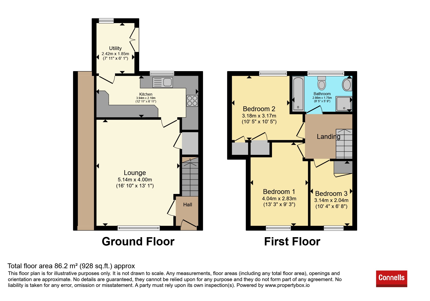 40, Monmouth Drive, Leicester floorplan