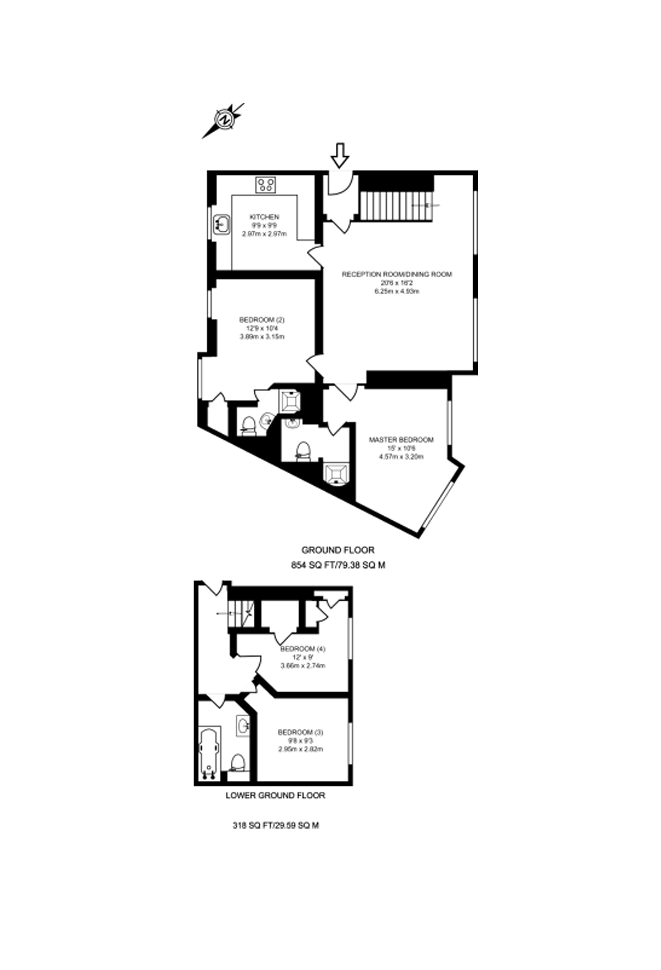 4 Bedrooms Flat to rent in Crawford Street, London W1H