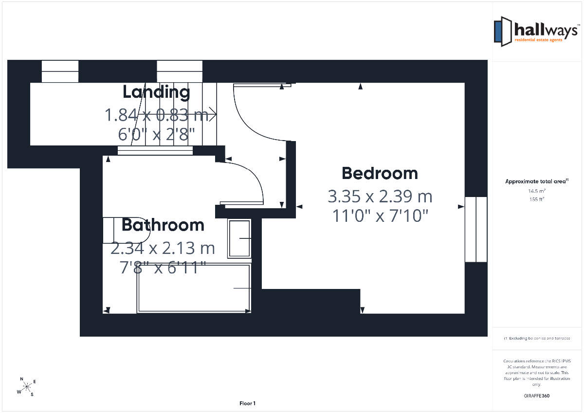 Flat 2, 25 Epsom Road, Croydon floorplan