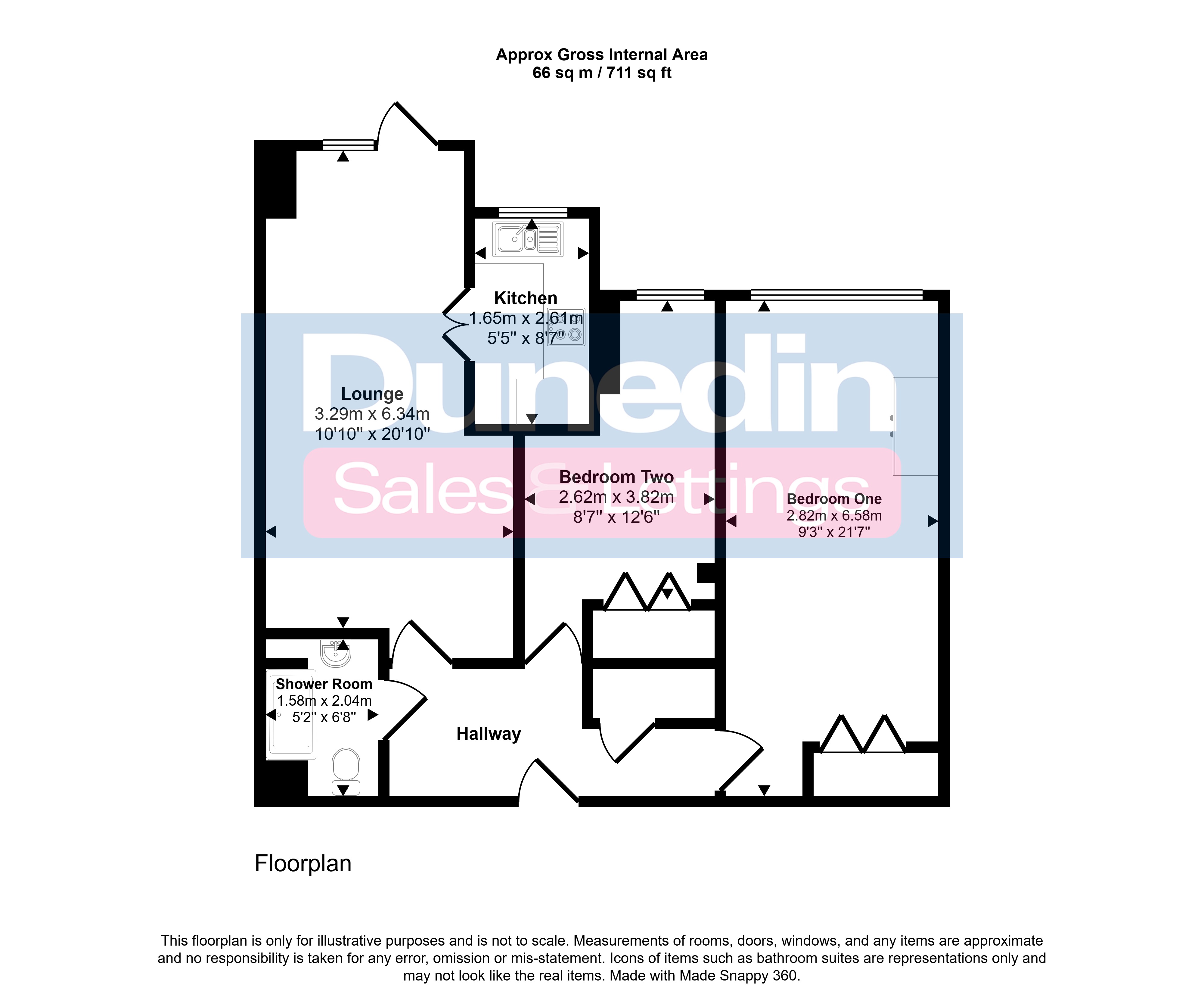 Flat 16 Beeches Court,, Ashill Road, Birmingham floorplan