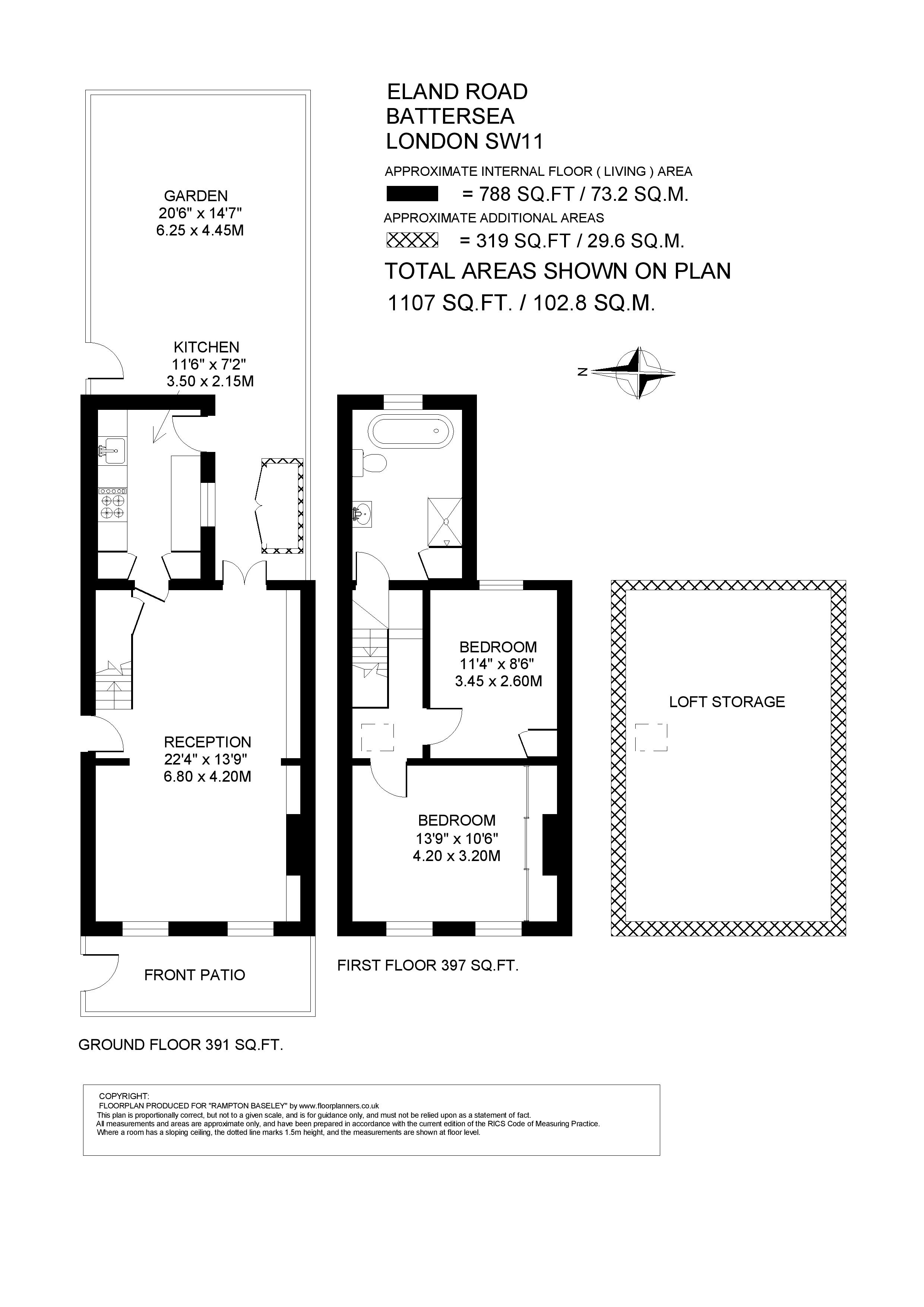 Eland Road, SW11 floorplan