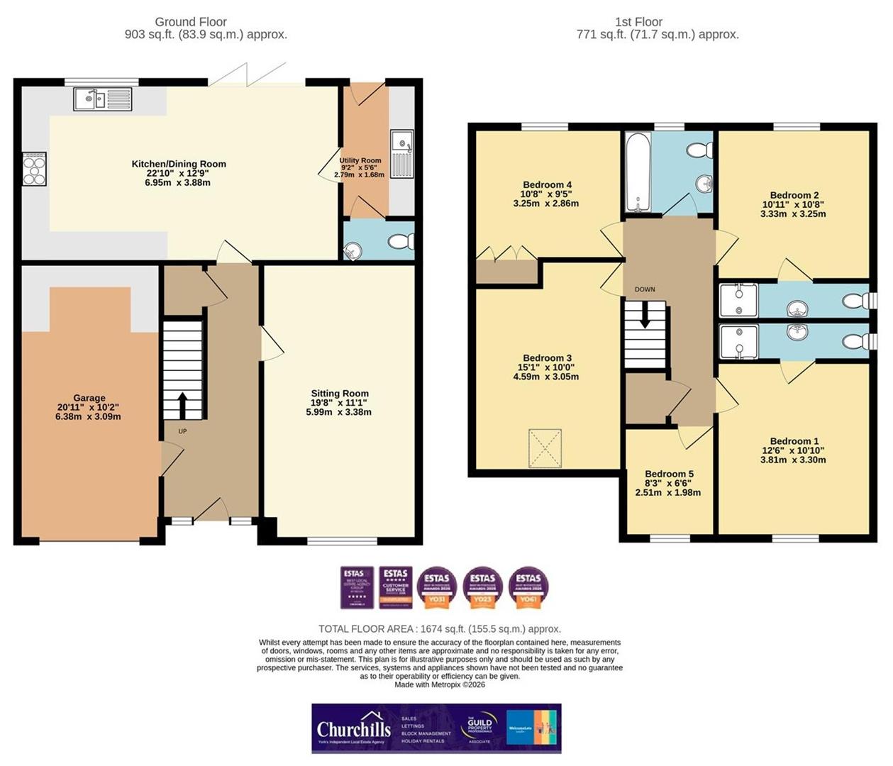 11, Farefield Close, Thirsk floorplan
