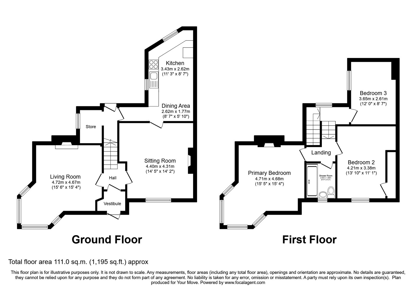 136, Blackwell Road, Cumbria floorplan