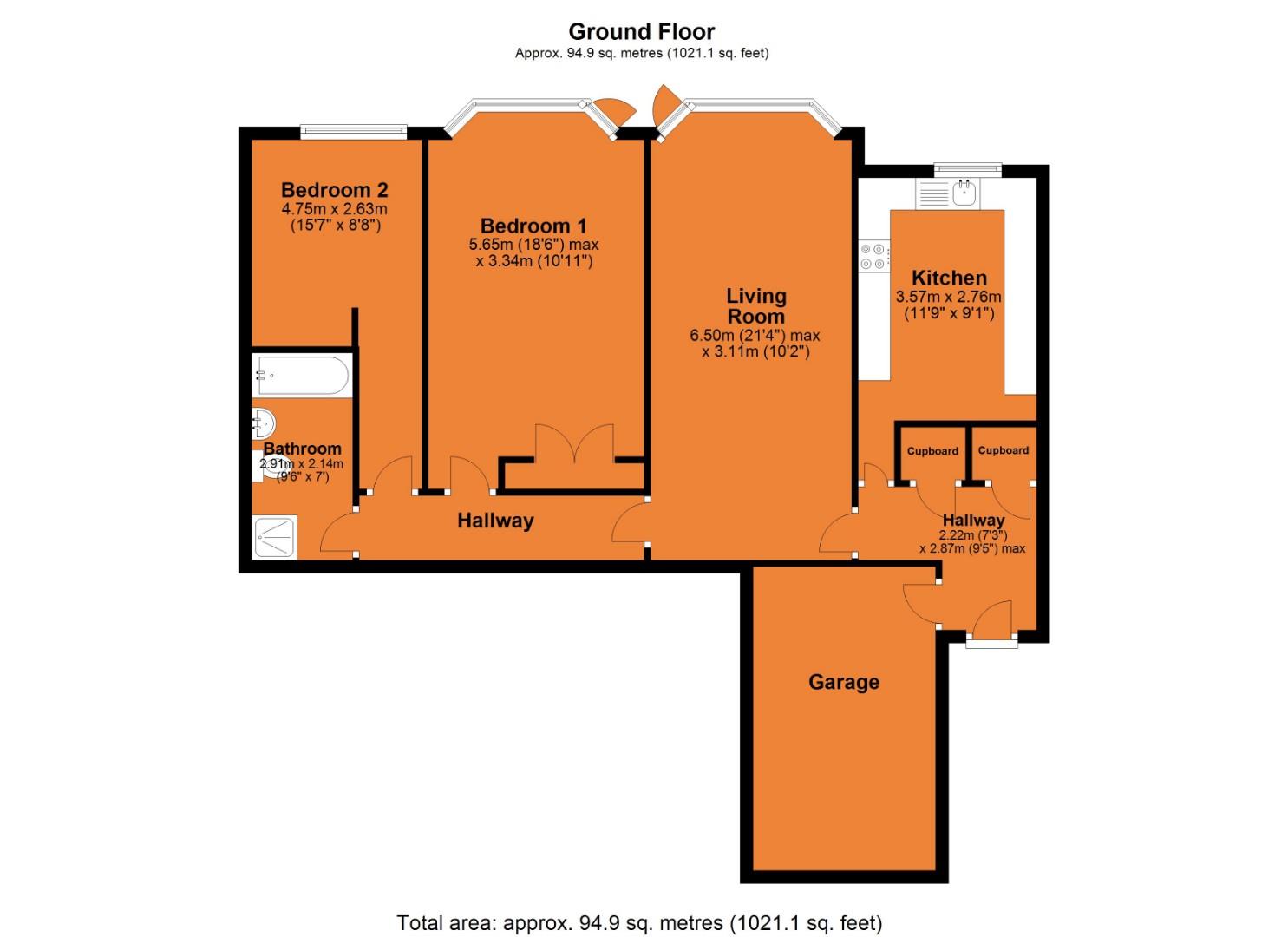 Brandling Court, Akenside Terrace, Jesmond NE2, 2 bedroom flat for sale