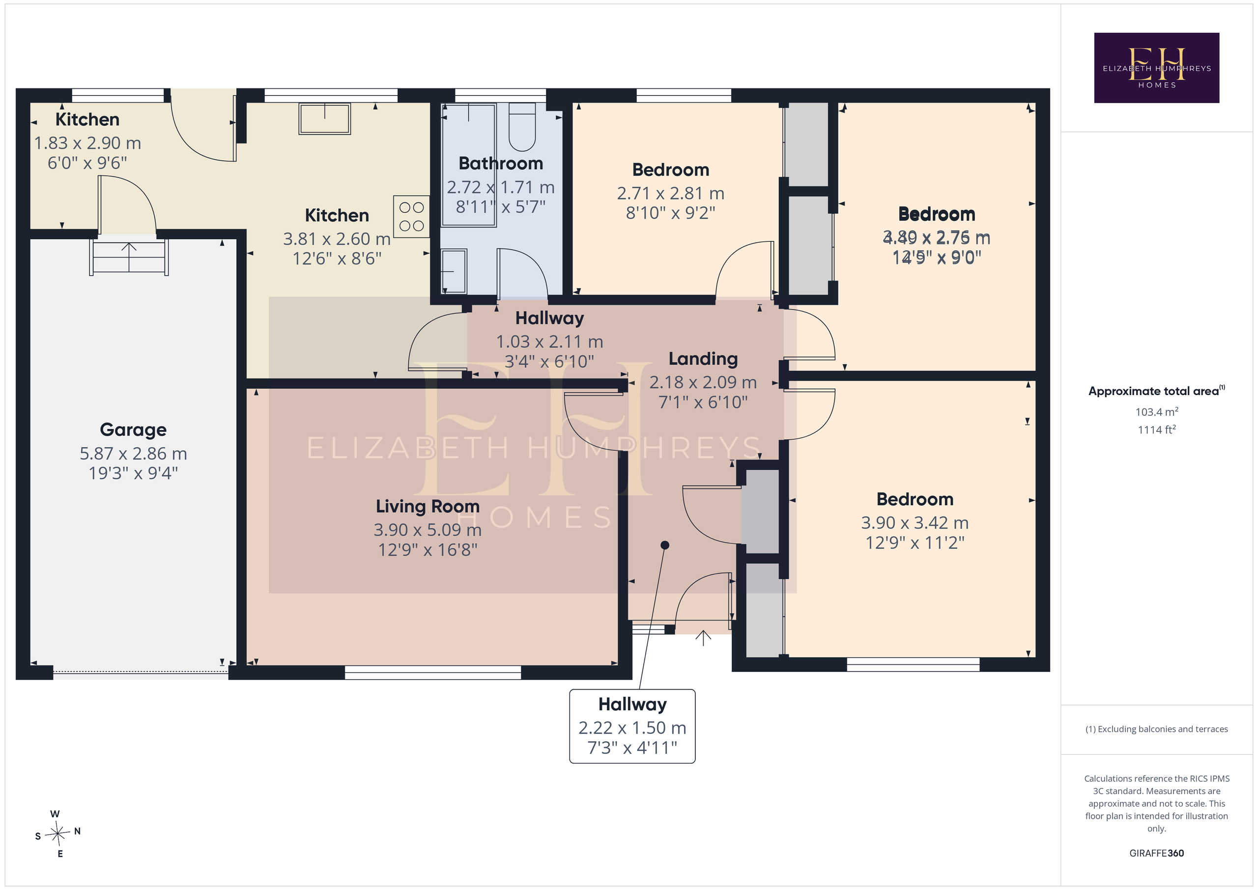 9 Field House Close, Morpeth floorplan
