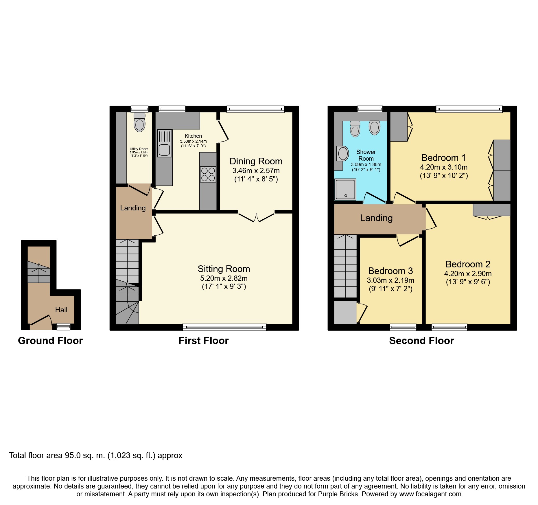 3 Bedrooms Maisonette for sale in York Close, Horsham RH13