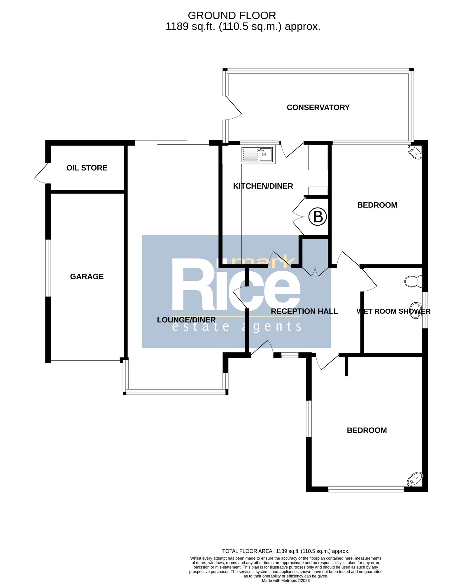 3, St Andrews Close, Helpringham floorplan
