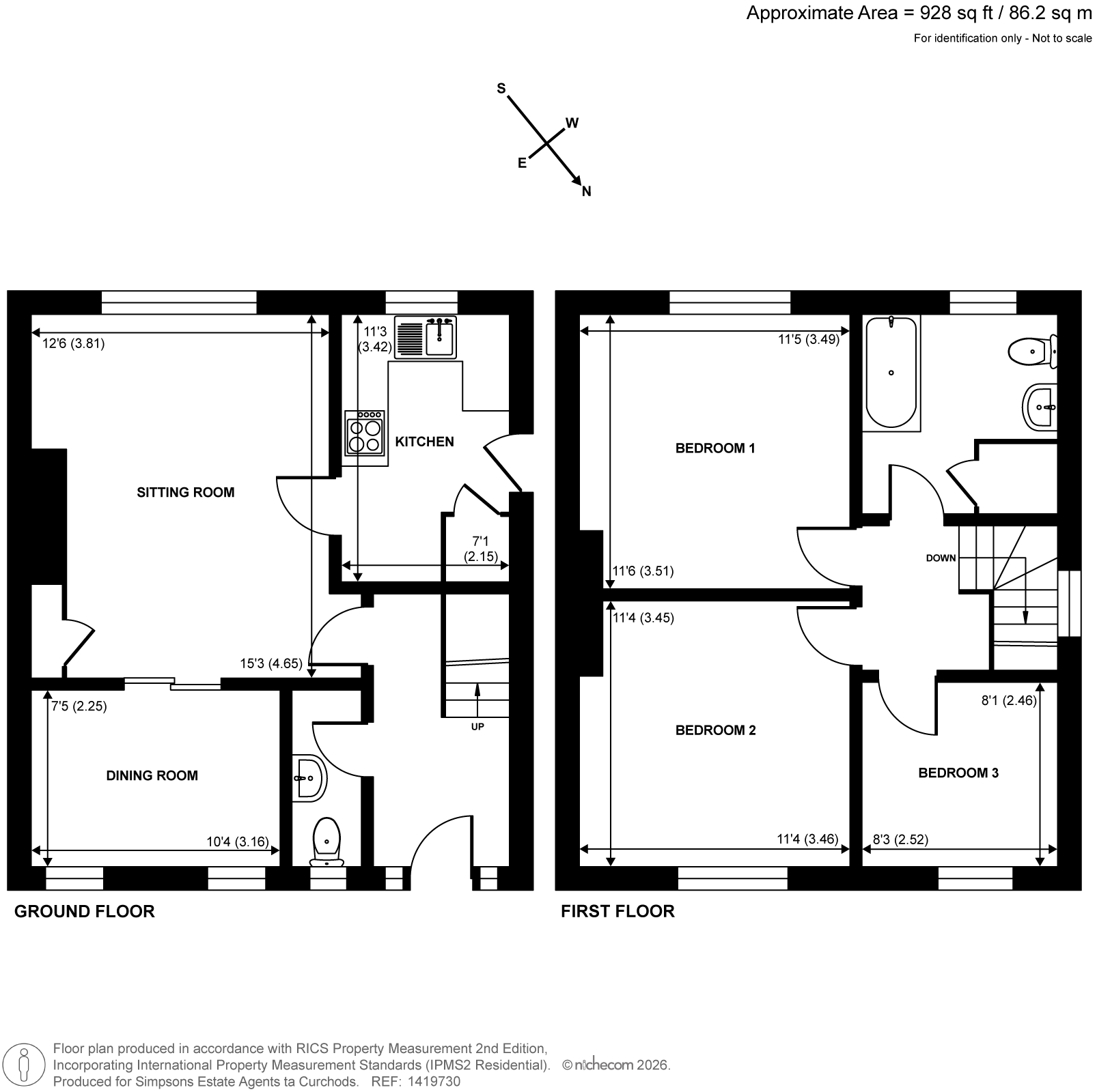 159, Summer Road, Thames Ditton floorplan