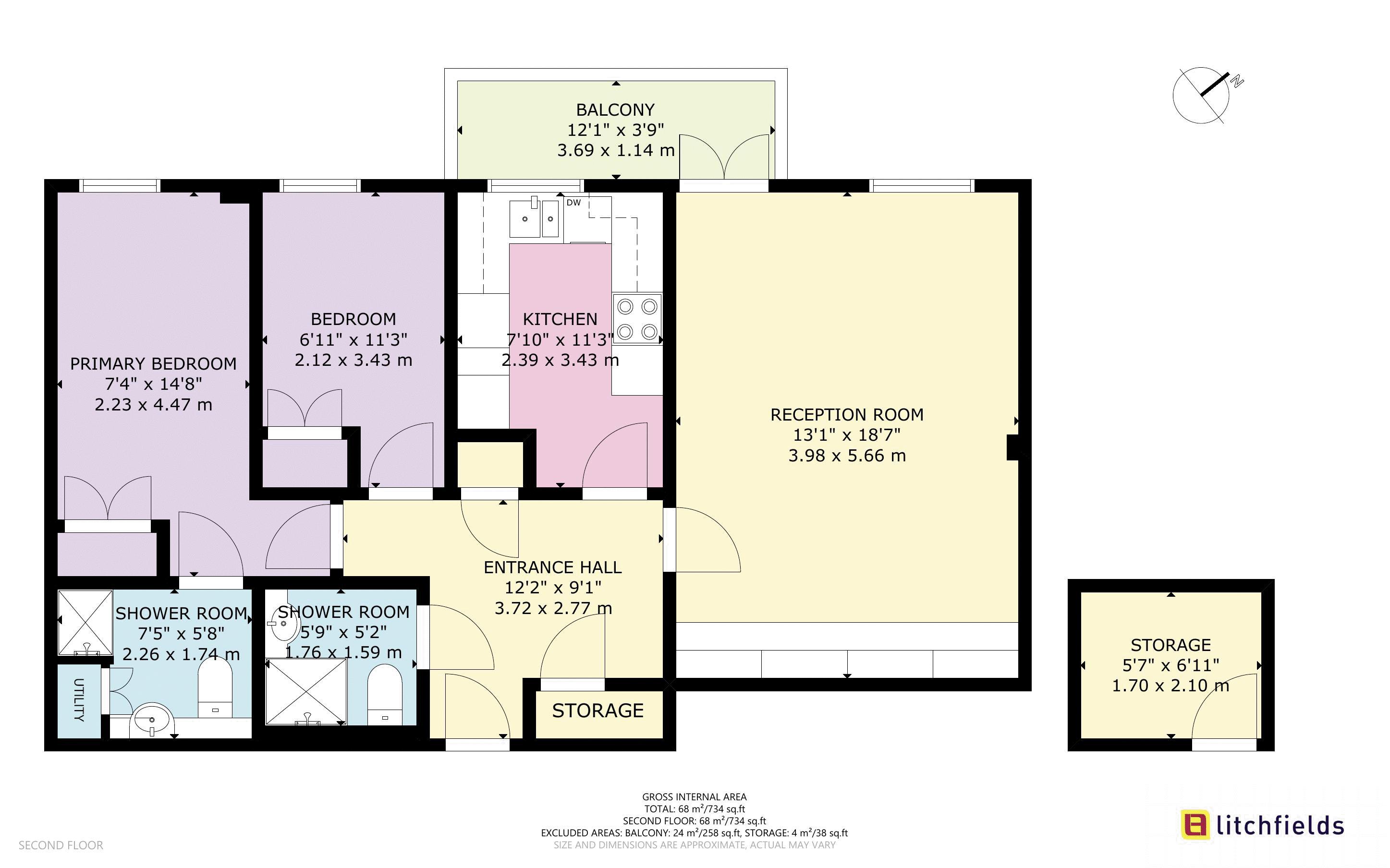 16 Fitzwarren House 12B, Hornsey Lane, Highgate floorplan
