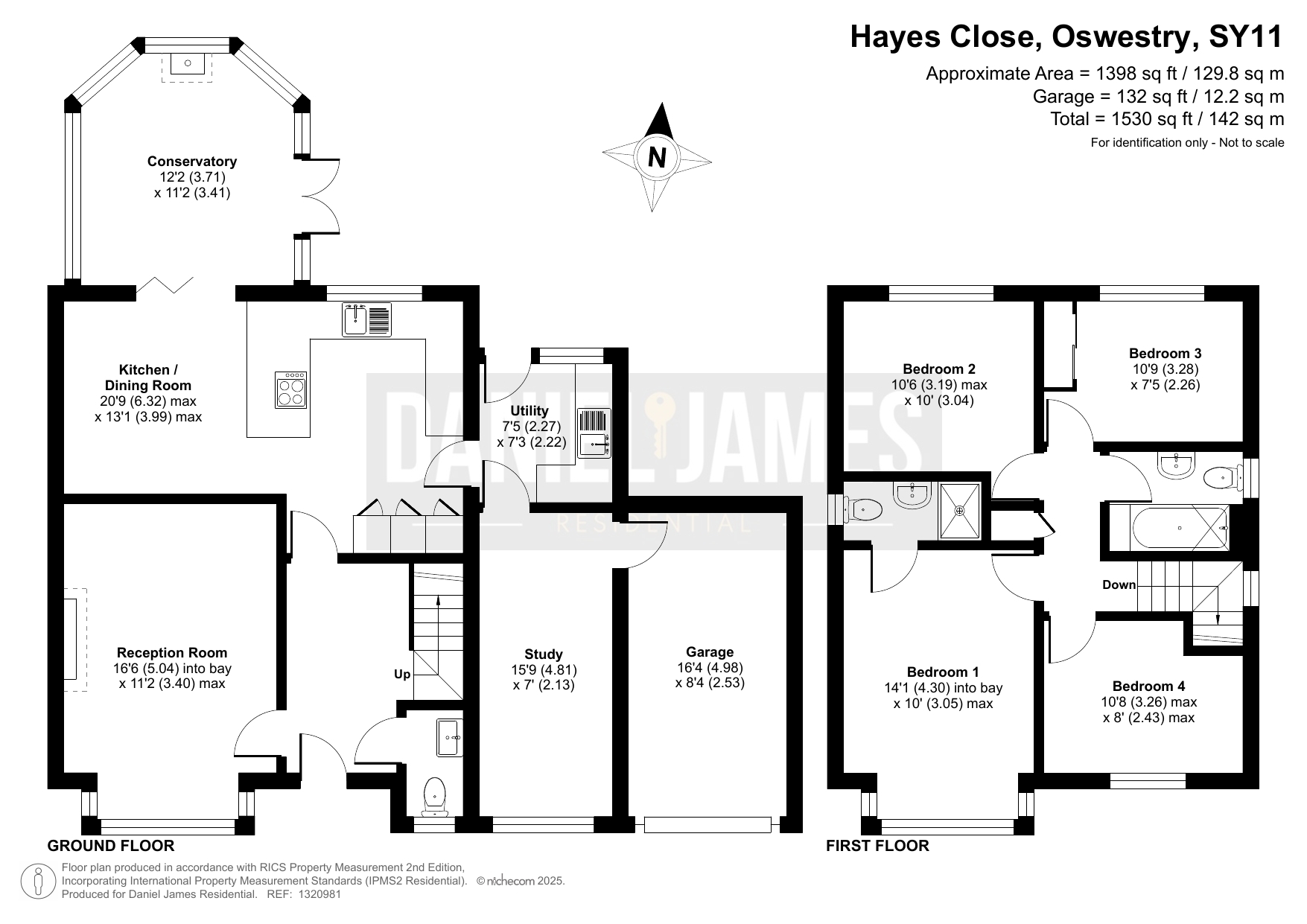 6 Hayes Close, Oswestry floorplan