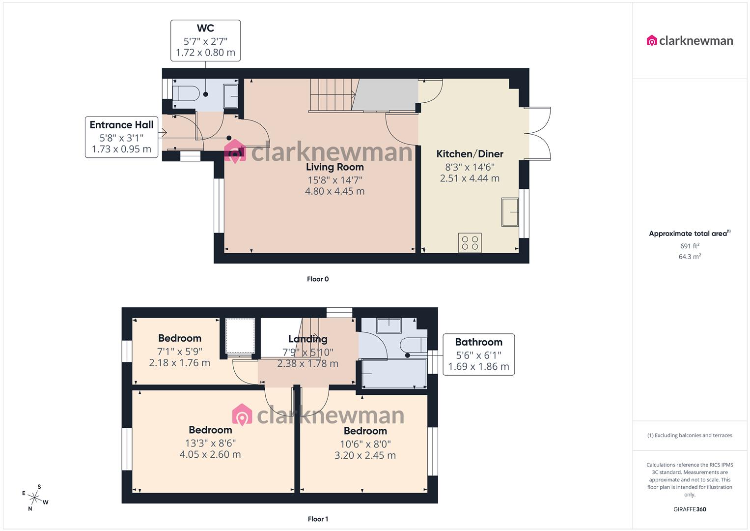 7, Heathcote Gardens, Harlow floorplan