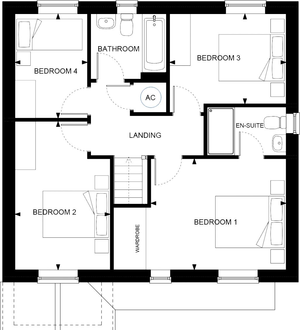Plot 30 The Ashford, Perkins Lane, Nottingham floorplan