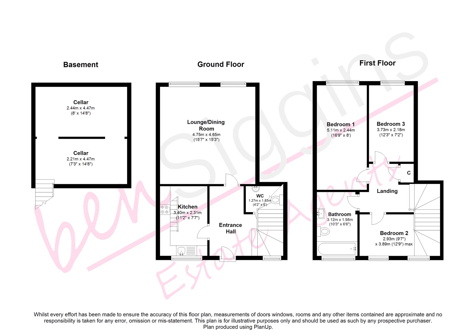 3 Bedrooms Terraced house for sale in Queens House, Fennel Close, Maidstone, Kent ME16