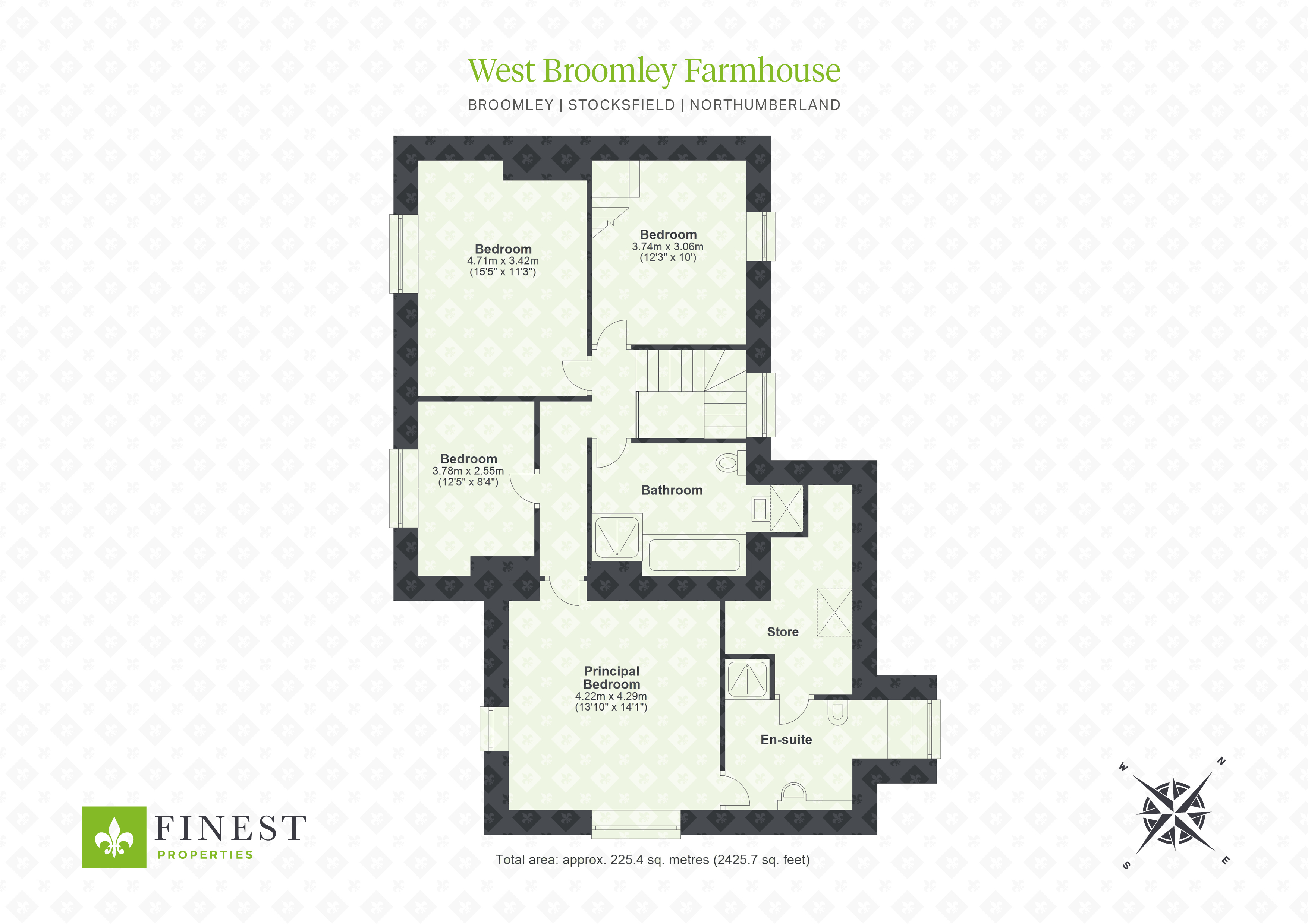 West Broomley Farmhouse, Broomley, Stocksfield, Northumberland NE43, 4