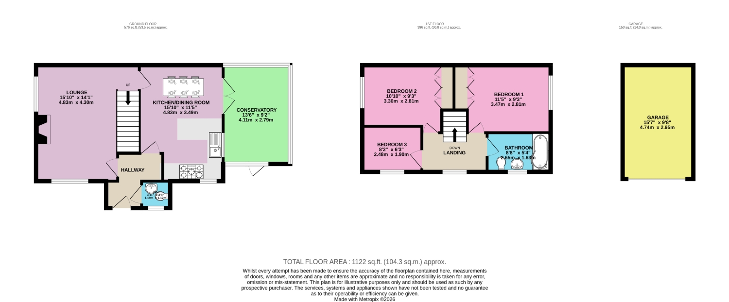 23, Peartree Close Barlby, Selby floorplan