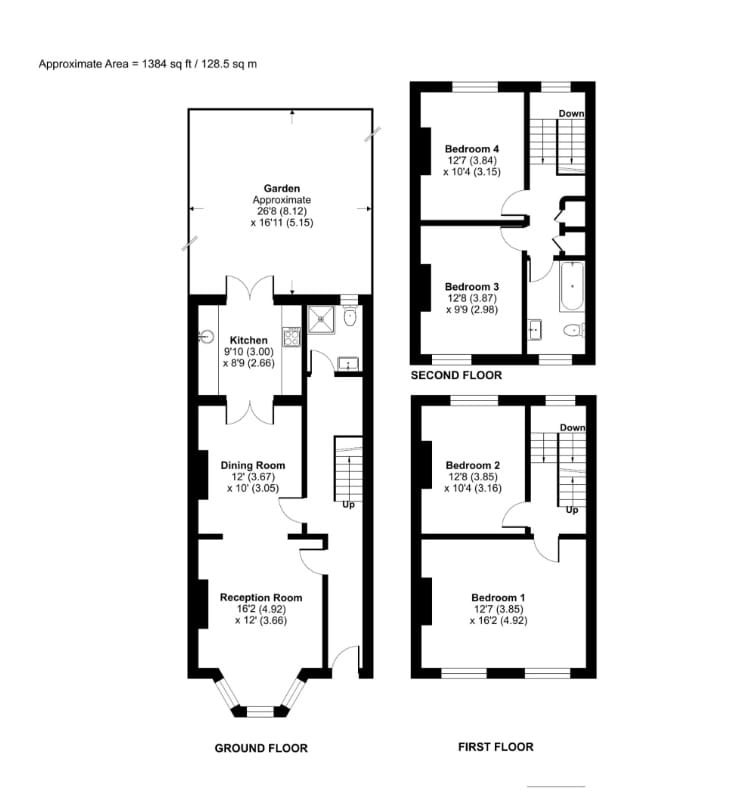 126, Marlborough Road, London floorplan