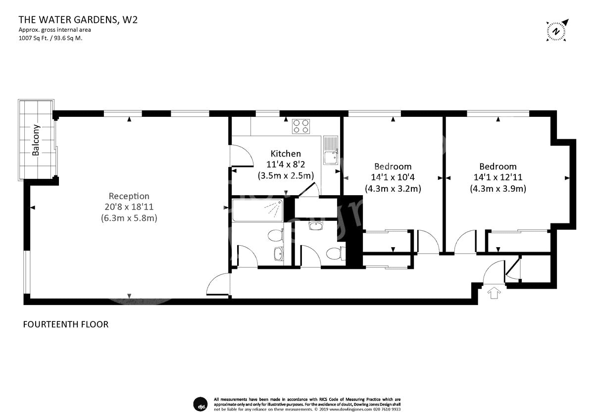 2 Bedrooms Flat for sale in The Water Gardens, London W2