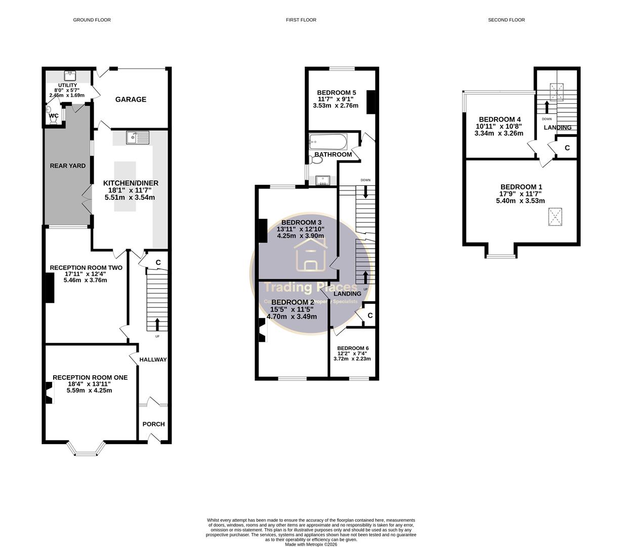 17, The Crescent, Whitley Bay floorplan
