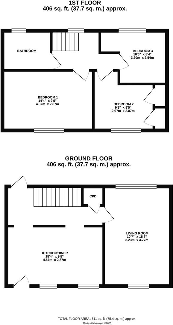 36, Queensway, Newton Abbot floorplan