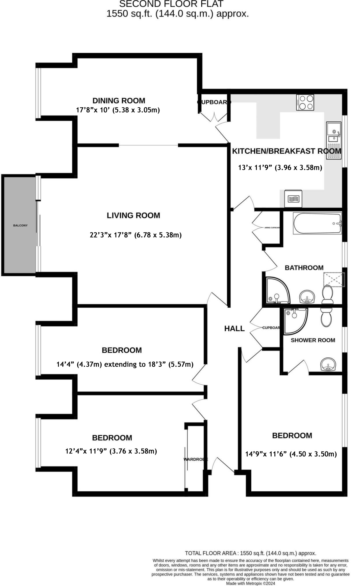 18, Shoreacre, Barton On Sea floorplan