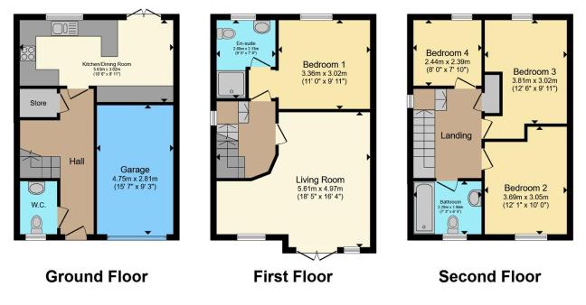 34, Sedge Place, Weymouth floorplan