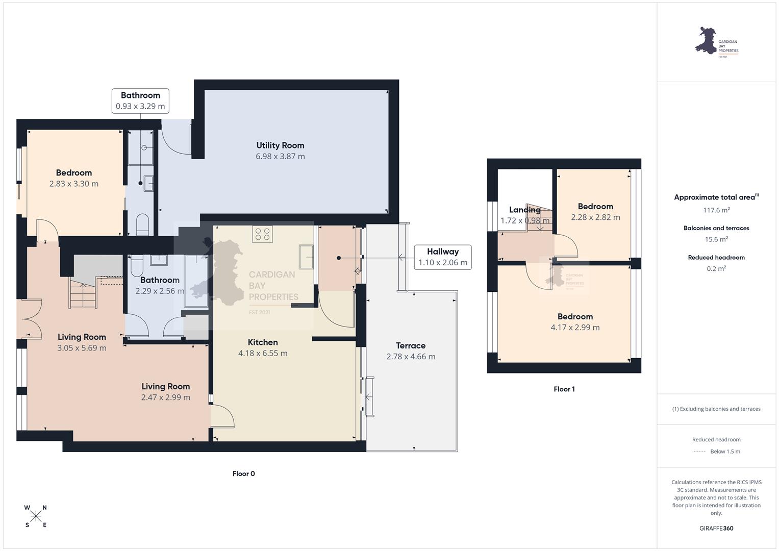 44, The Moorings, Cardigan floorplan